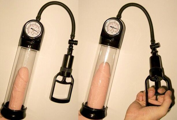 Vacuum pump works - the process of penis enlargement