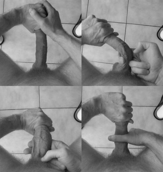 Bend the penis to increase the size of the agency