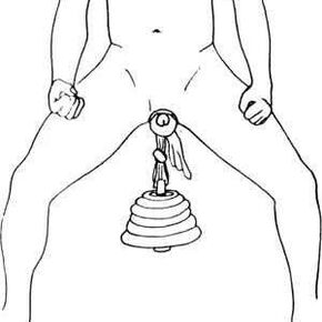 Increase penis size by hanging weights