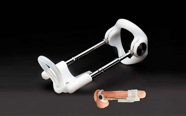 Penis stretching machine